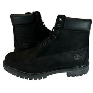 Timberland Premium 6 Inch Black Nubuck Waterproof Boot Men's Size 13 New in Box